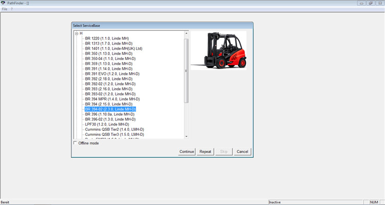 Linde PathFinder v3.6.2.11 [01.2020] forklift truck Diagnostic software diagnosis program diagnose manual exclude canbox & cable