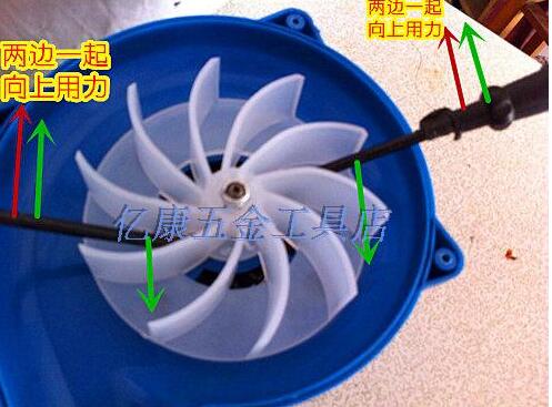 Fan Parts computer dust cleaning blower plastic fan blade 6X8mm hole 10.5cm diameter