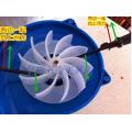 Fan Parts computer dust cleaning blower plastic fan blade 6X8mm hole 10.5cm diameter