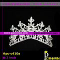 Small Cheap White beauty pageant Tiara Crown