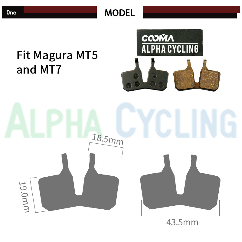Bicycle Disc Brake Pads For Magura MT5 MT7 Hydraulic Disc Brake, 1 Pairs for 2 Calipers, Black Class