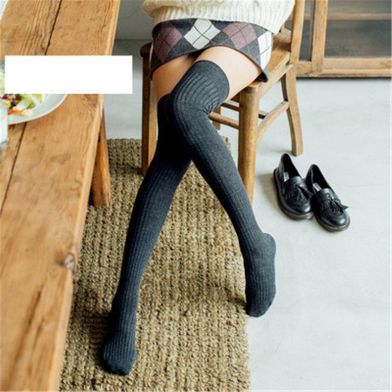 [EIOISAPRA] Sexy Socks Cotton Long Canister Overknee Knitting High Thigh Knee Medias Mujer Funny Thicken Womens Stock Sox