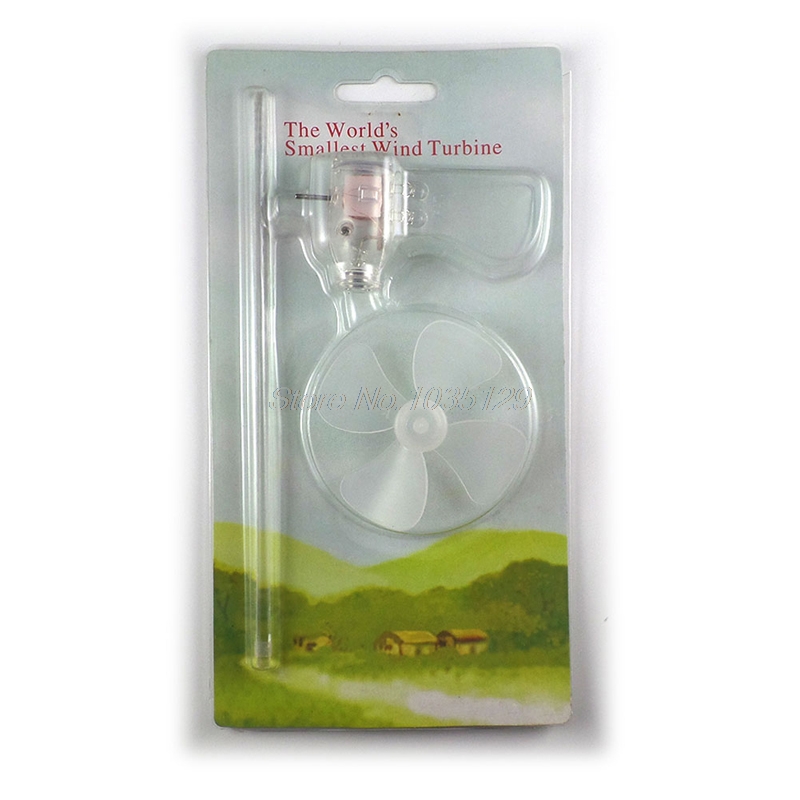 Wind Generator Turbine LED Teaching Tools Sample Model Smallest Mini 360 degrees Whosale&DropShip