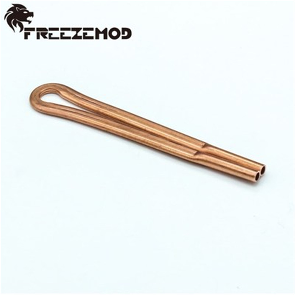 2pcs Freezemod Flat Copper Pipe OD4.5MM Loop T2 Pure Copper Tube Heatsink For Laptop Water Cooling Refit 10/20/25/30CM Notebook