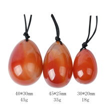 Dropshipping Yoni Jade Egg Set Natural Carnelian Massage Stone Kegel Exercise Pelvic Floor Vaginal Muscle Tighten Ben Wa Balls