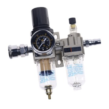 AC2010-02 Manual Drainage Supply Air Pump Air Compressor Oil Filter Regulator Pneumatic Water Separator Two-piece 0-1MPa 150PSI