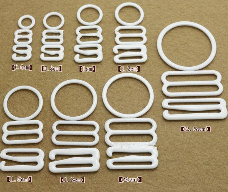 2017 Time-limited Buckles Metal 50sets Bra Strap Adjustment Buckle Rings Slides Hooks Invisible Underwear Lingerie 15mm&20mm