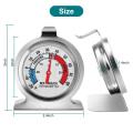 Refrigerator Freezer Thermometer Refrigerator Stainless Steel Durable Dial Fridge Oven Kitchen Baking Supplies Measuring Tools