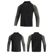 Mens Zip Pullover Shirts Long Sleeve