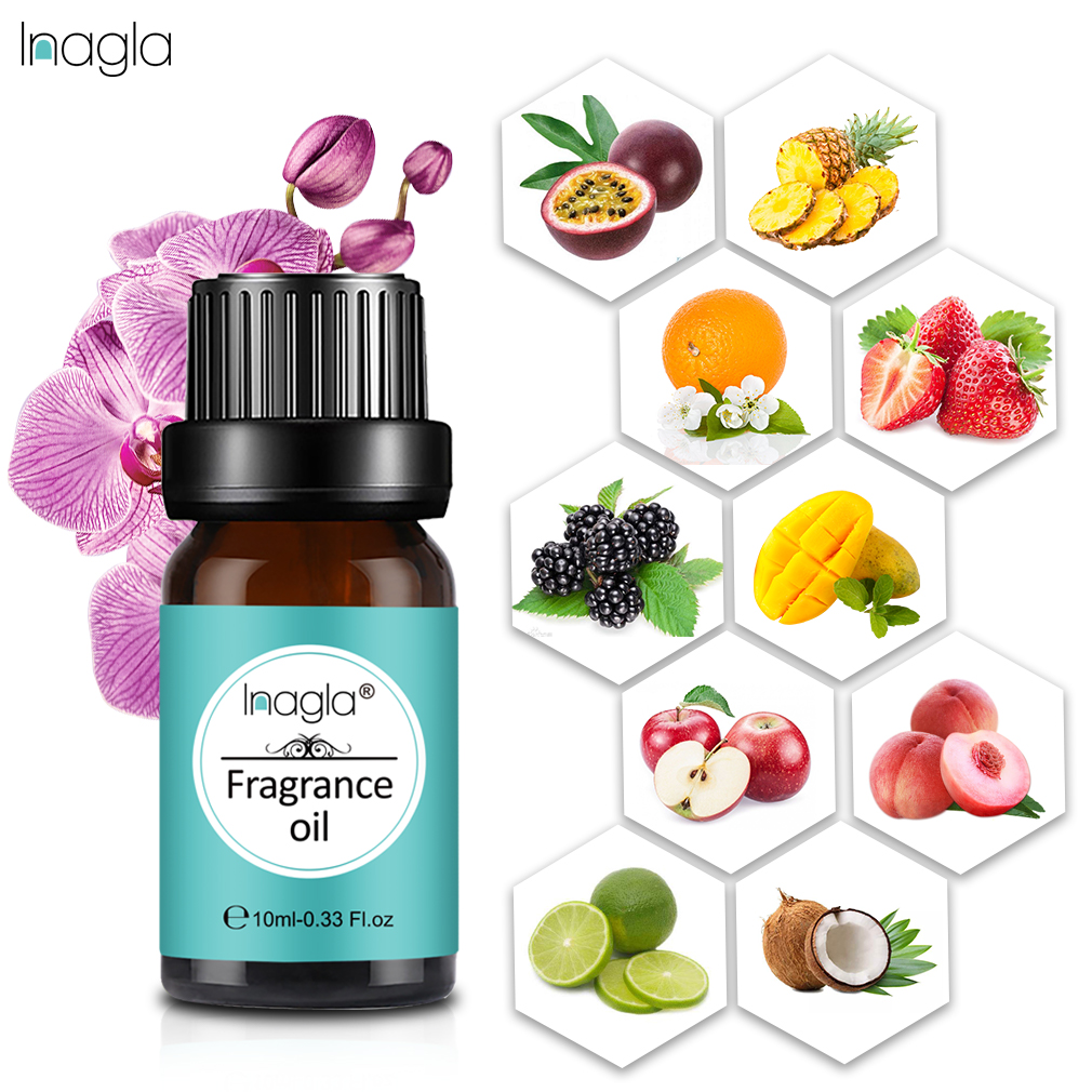 Inagla Apple Fresh 100% Natural Aromatherapy 10ml Fragrance Oil For Aromatherapy Diffusers Massage Relieve Stress Air Fresh