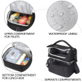 VASCHY Insulated Lunch Box Leak-proof Cooler Bag in Dual Compartment Lunch Tote for Men Women 14 Cans Wine Bag Cooler Box