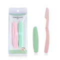 2pcs Eyebrow Trimmer Face Razor Eyebrow Portable Blades Shaver Knife Hair Remover Set Makeup Eyebrow Profiler Tools