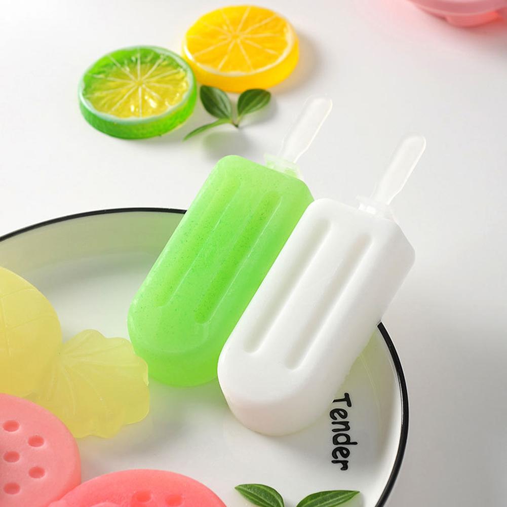 Silicone Ice Cream Maker Molds Cute Strawberry Pineapple Popsicle Mold With Lid Ice Lolly Form Mould Homemade DIY Ice Cream Cup