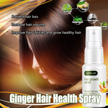 1 Pcs 20ml Ginger Nutrient Hair Liquid Spray Long Lasting Moisturizing Nourishing Repair Damaged Hair Growth Spray Serum TSLM1