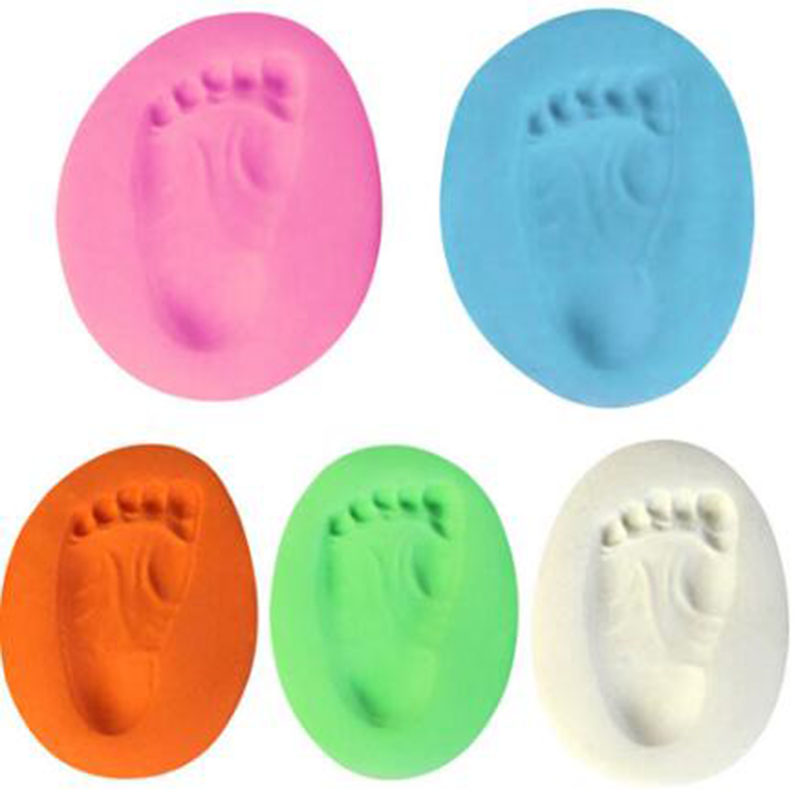 Baby Care baby hand Handprint mud and foot print baby hand and foot mold hundred days gift gift hand and foot print