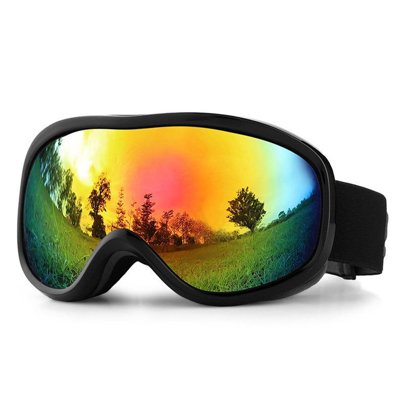 HD Broad Vision Ski Snowboard Goggles Winter Windproof UV400 Skiing Eyewear Outdoor Double Lens Anti-fog Snowmobile Glasses