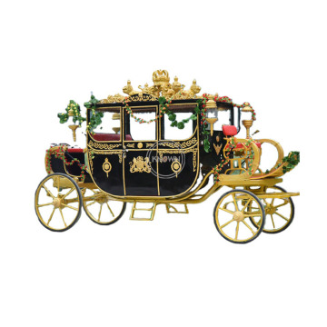 Electric Rickshaw Royal Type Luxury Horse Drawn Carriage Princess Wedding Travel Sightseeing Trailer