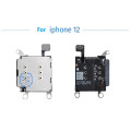 Dual Sim Card Reader connector Flex Cable + Sim Card Tray Slot Holder For iPhone 12/12pro