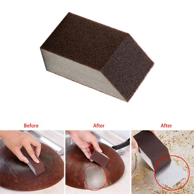 10pcs Multi-functional Magic Strong Decontamination Carborundum Brush Sponge Eraser Kitchen Washing Cleaning Rust Remover Tools