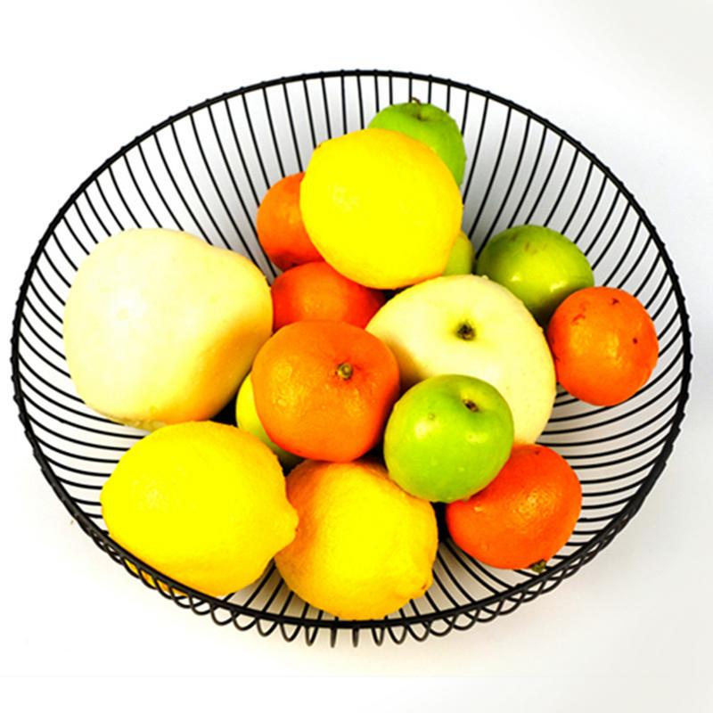 Nordic Creative Minimalist Fruit Basket Living Room Creative Fruit Drain Basket Home Iron Fruit Bowl Storage Basket