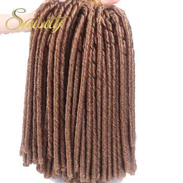 Saisity 14inch 70g/pack Crochet Braids Piano Color Synthetic Braiding Hair Extension Afro Hairstyles Soft Faux Locs Thick Full