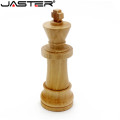JASTER New wooden international chess USB flash drive creative gift u disk game chess pendrive 4GB 16GB 32GB 64GB hot wholesale