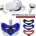 Silicone Face Cover For Oculus Quest 2 VR Anti-Sweat Prevent Light Leakage Washable Eye Pad Cap Premium Protective Accessories