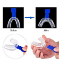 Anti Snoring Bruxismo Mouth Guard Stopper Mouthpiece Silicone Sleep Aid Healthy Noise Reduction Blue Device Suitable For Adults