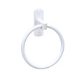 Tuqiu Towel Hanger Wall Mounted Towel Ring White Towel Rack Bathroom Aluminum Towel Bar Rail Bathroom Towel Holder