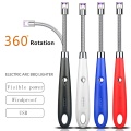 New 360 Rotation Kitchen Arc Lighter Hook Up Long Electric Windproof Plasma Lighters For Candle Gas Stove BBQ Outdoors Camping