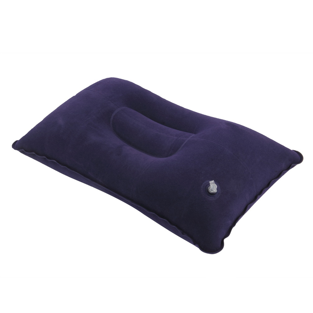 Durable Portable Fold Outdoor Travel Sleep Pillow Air Inflatable Cushion Break Travel Plane Hotel Rest