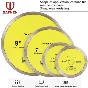 105mm/115mm/125mm/180mm/230mm Diamond Disc Saw Super Thin Leave for Ceramics Porcelain Tiles Granite Marble Saw Blade