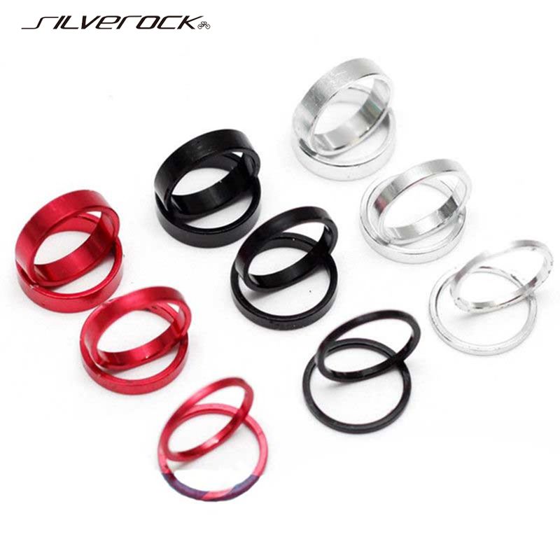 SILVEROCK 5pcs CNC Alloy Bike Spacer Shim For Bicycle Chainring Bolt 1mm 2mm 3mm