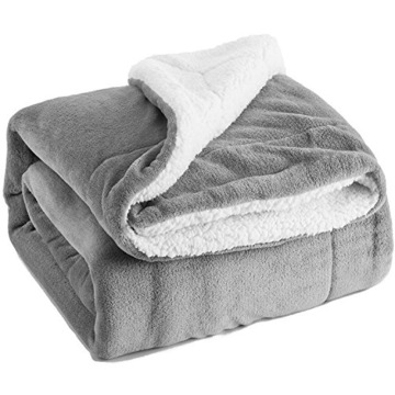 1pcs Sherpa Blanket Throw Size Navy Blue Plush Throw Blanket Fuzzy Soft Blanket Microfiber