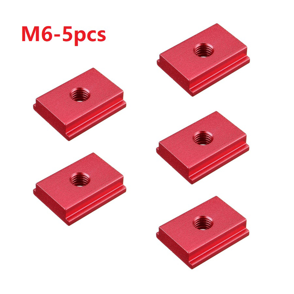 5/10pcs M6/M8 T-track Slider Sliding Nut Aluminum Alloy T Slot Nut For Woodworking Tool Jigs Screw Slot Fastener