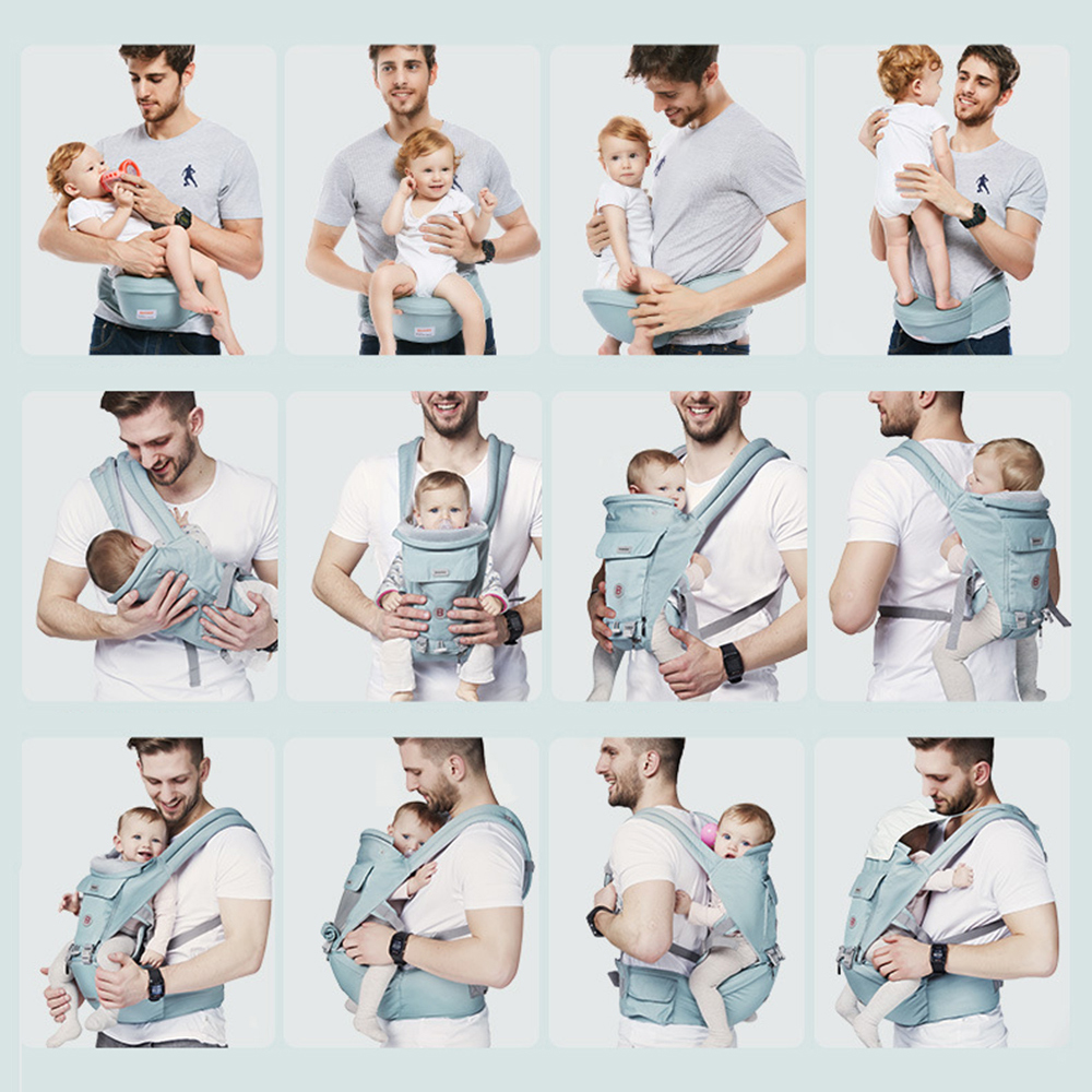 Ergonomic Front Facing Hip Baby Carrier Sling Infant Kid Newborn Baby Wrap Blanket Kangaroo Baby Carriers for Baby Travel 0-18