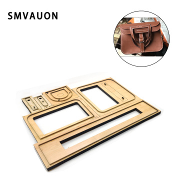 Diy Leather Mold Shoulder Bag Wooden Knife Mold Punch Tool Laser Mold Suitable For Common Die-Cutting Machines