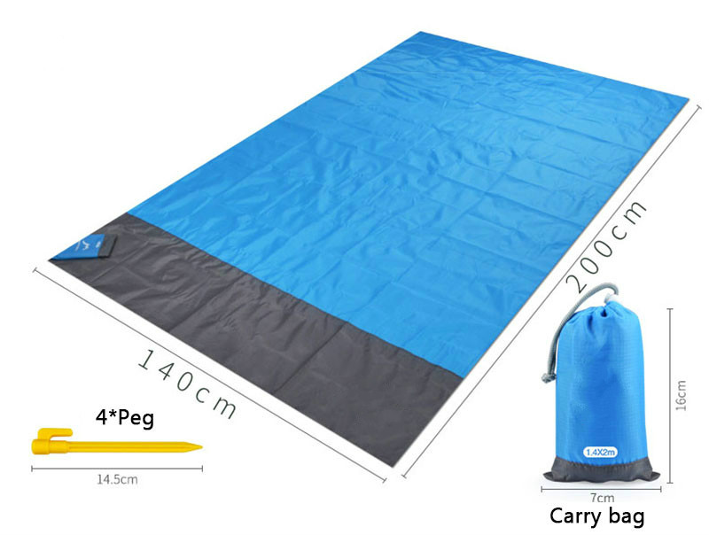 200x210cm Waterproof Beach Blanket Outdoor Portable Picnic Mat Camping Ground Mat Mattress Outdoor Camping Picnic Mat blanket