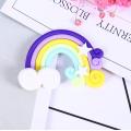 10pcs High Quality Beauty Kawaii Spiral Rainbow Candy Polymer Clay Cabochons Flatback For DIY Phone Decoration