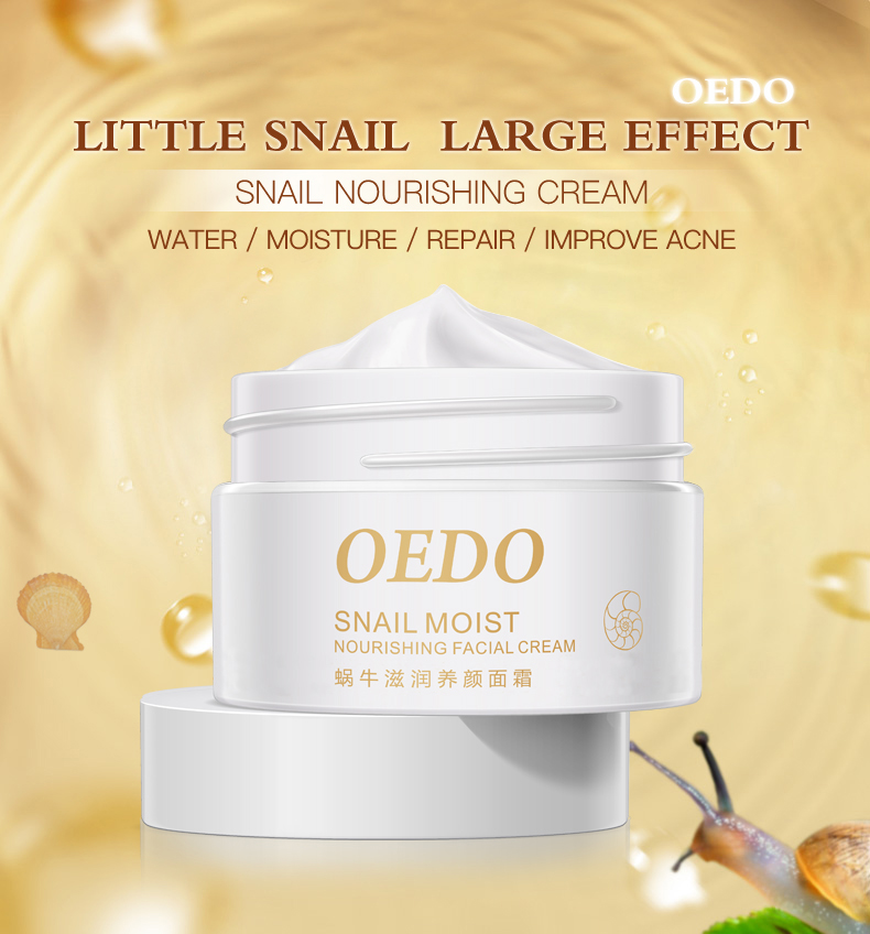 Anti-wrinkle anti-aging snail moisturizing facial cream, whitening, hydrating, firming and rejuvenating skin care product TSLM1