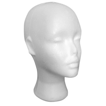 Female Styrofoam Foam Mannequin Manikin Head Model Hat Glasses Display Foam Mannequin Head Model Hat Wig Display Stand Rack AD