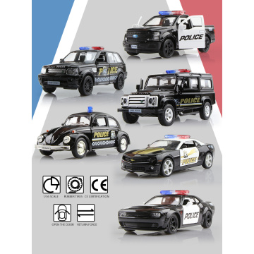 Children's Toys Gifts For Boyfriend Police Car Series RMZ city Diecasts Toy Vehicles Simulation Exquisite Model 1:36 Alloy Cars