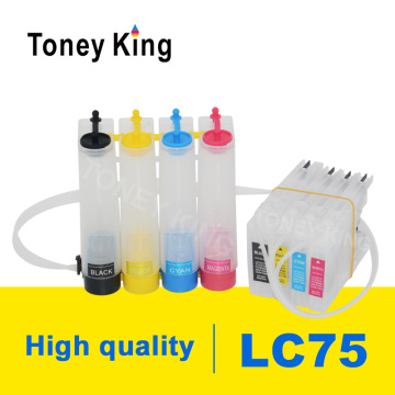 Toney King LC12 LC40 LC71 LC73 LC75 LC400 LC1220 LC1240 CISS Ink Supply System For Brother MFC-J6910CDW J6710CDW Printer