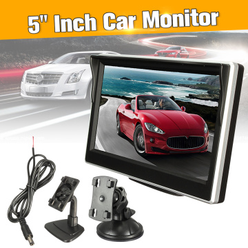 KROAK 5 Inch Car Monitor 12V HD DVR System TFT LCD Car Reverse Rearview System Car Security Monitor Parking Backup Camera DVD