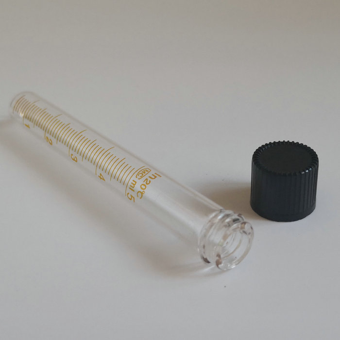 10pcs/lot 5ml Scale Line Screw Caps Graduated Glass Test Tubes Round Bottom centrifuge tube for School Laboratory