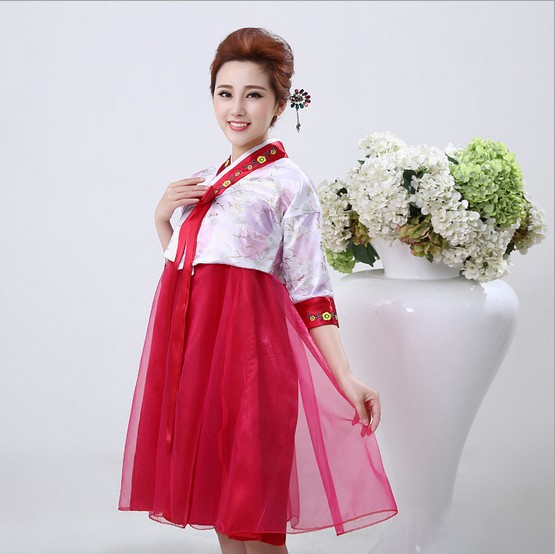 Summer Style Top Class Ancient Korean Clothes Geum Korean Traditional Costume Hanbok for Women Women Dress of Performance Wear