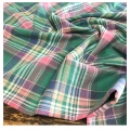 Scotland Plaid Fabric Red, Yellow And Blue Plaid Peach Cotton Fabric Shirt Skirt Handmade DIY Fabric/1M