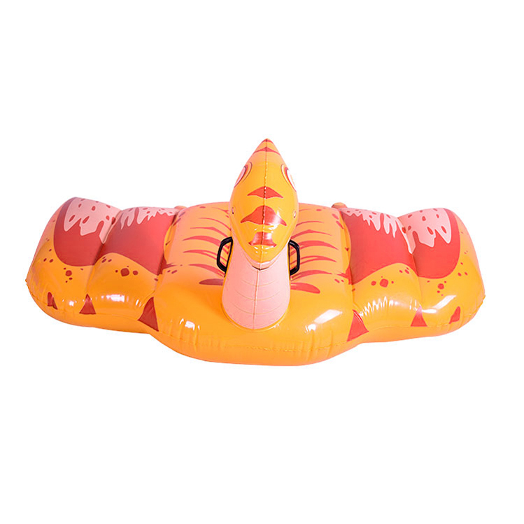 Customization kids adults orange pterosaur swimming pool rider inflatable animal toy fly dragon pool float