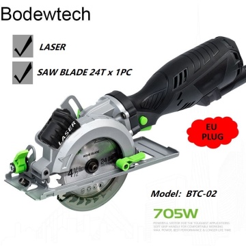 Bodewtech BTC02 Electric Mini Circular Saw, 705W 3500RPM Circular Wood Saw, Cutting: 42,8mm