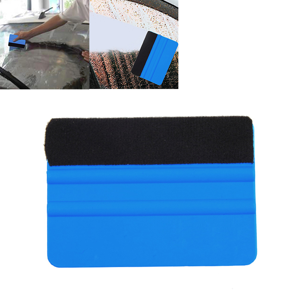 Blue Felt Squeegee Vinyl Film Wrap Tool Fabric Scraper Tinting Tools Window Glass Wash Tools Auto Car Cleaning Tools Accessories